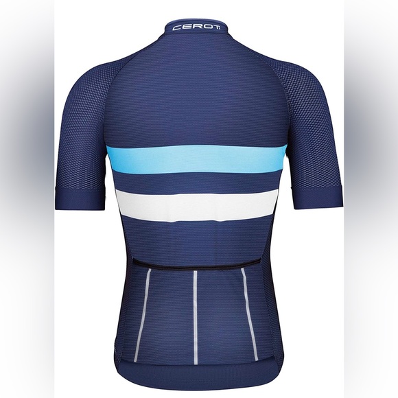 CEROTIPOLAR Snug Fit Men Air Cool Cycling Zipper Jersey UPF 50 - Picture 2 of 5